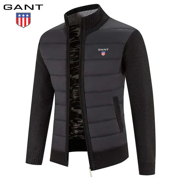 GT| Giacca patchwork in maglia calda GT da uomo