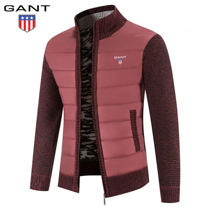 GT| Giacca patchwork in maglia calda GT da uomo